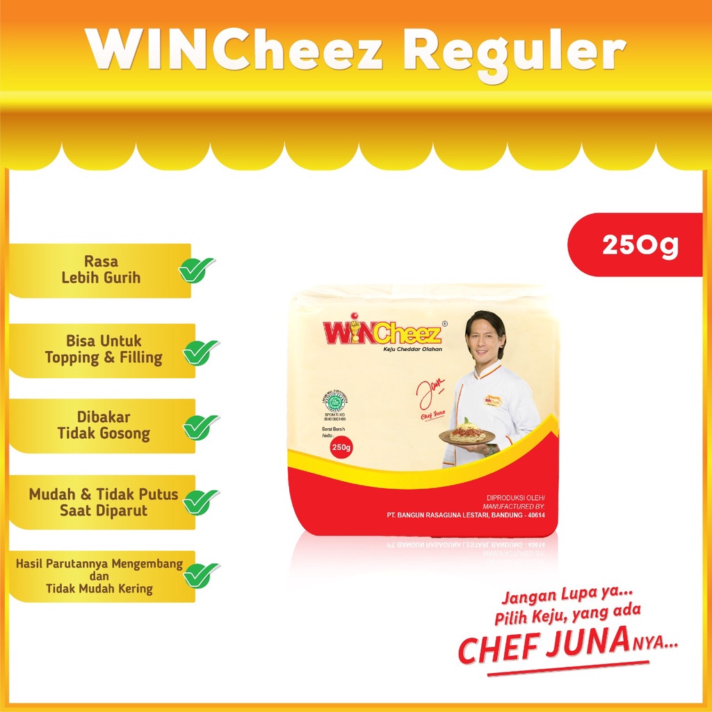 

WINCheez Keju Regular 250 Gram