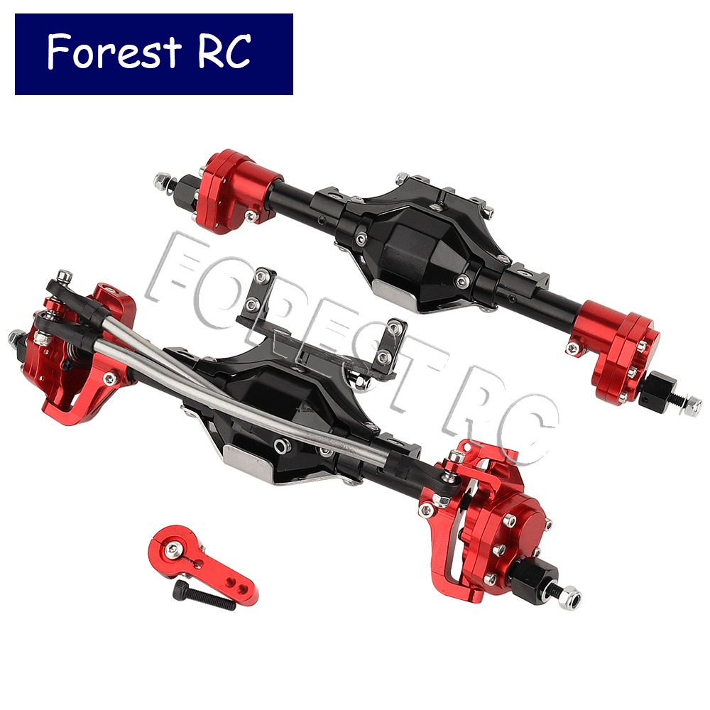 Axle Metal Complete Front and Rear Portal Axle with Gears Shaft for 1/10 RC Crawler Car Axial SCX10 