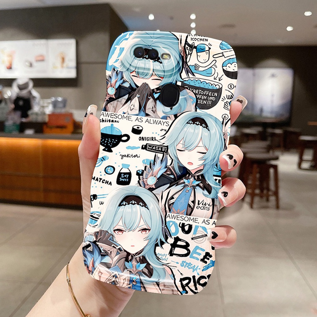 Softcase Gelombang For Oppo A5S A7 A11K A12 A12S F9 Custom Genshin Impact For All Type Samsung Iphon