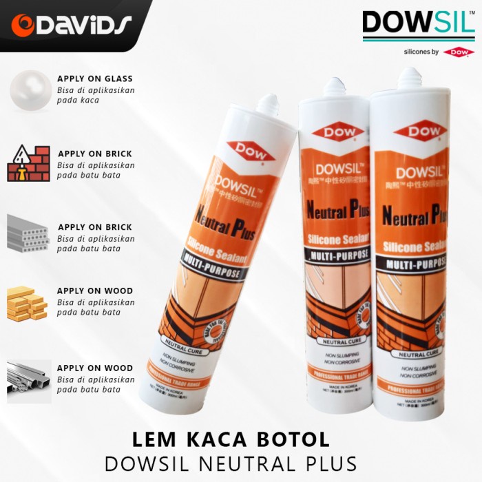 Lem Kaca Akuarium Sealant Aquarium Sealent Silent Mobil Dowsil Netral - Hitam