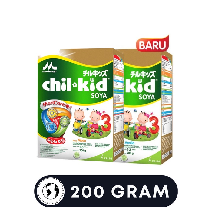 Susu Morinaga Chil School Soya 3 untuk 1-3 Tahun 200 Gram - Vanila