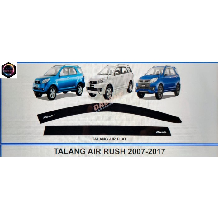 TALANG AIR FLAT RUSH/TERIOS OLD 2007-2017 DEPAN-BELAKANG - RUSH OLD Aksesoris mobil