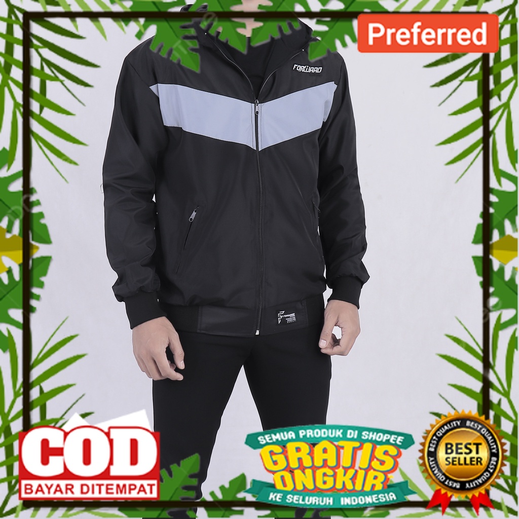 JAKET PARASUT KEREN DESAIN MBOIS //Jaket Parasut Pria Original Forward System