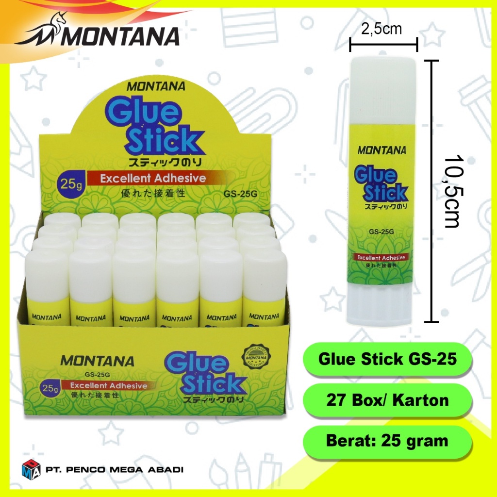 

Glue Stick MONTANA GS-25 25gram (24pc)