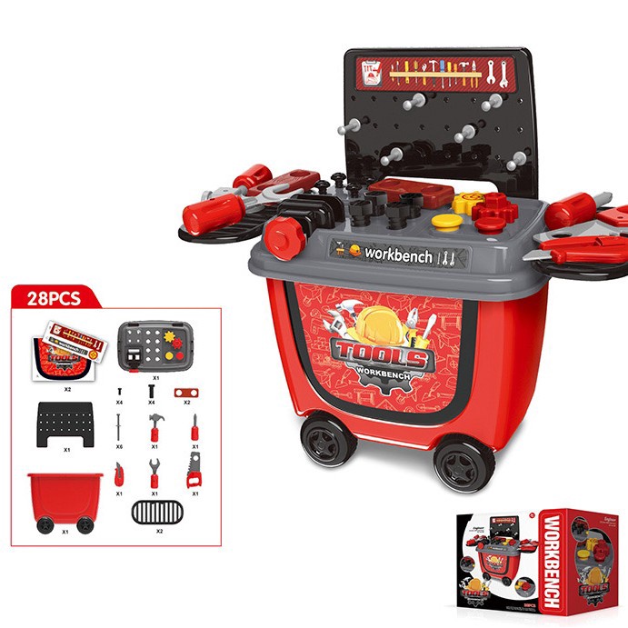 ✨COD✨ -Mainan anak TOOL WORKBENCH PRINTED BOX