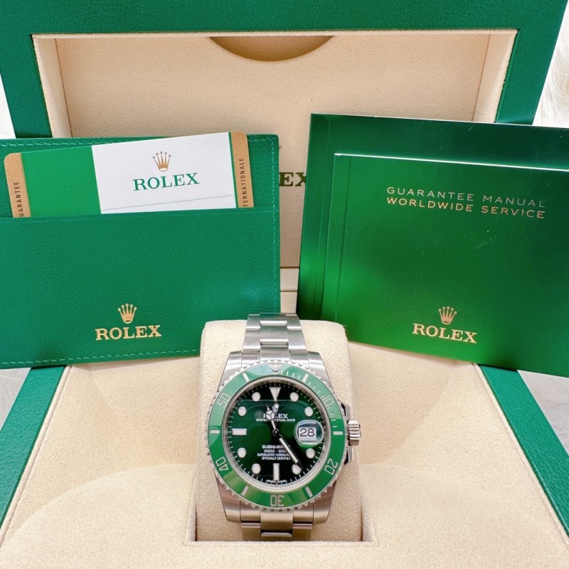 [COD] (100% asli)Original Rolex Jam tangan 116610LV-0002 Otomatis 18CT Gold Bahan Teflon 40mm Oystersteel KELAS SUPER