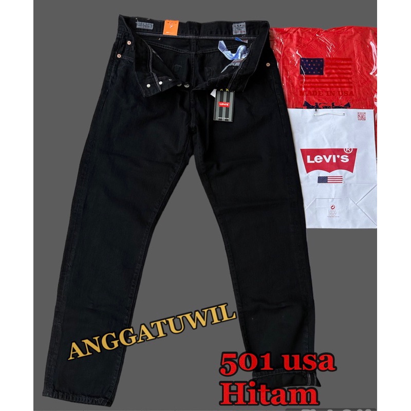 CELANA terlaris 501 USA  FULL Asesoris / celana panjang jeans pria reguler 501 USA
