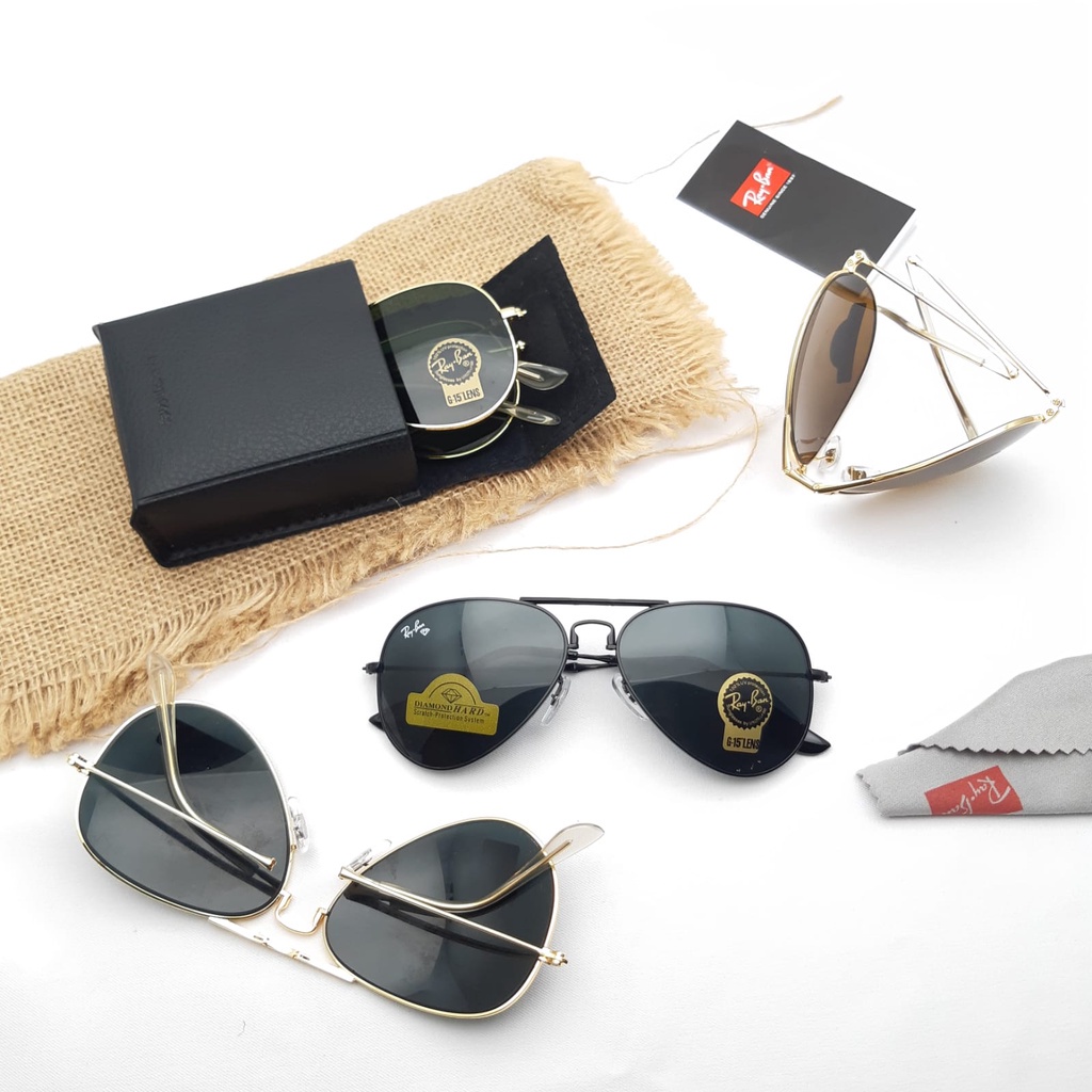 Promo Murah..Kacamata Fashion Pria / Kacamata Hitam Pria Aviator Folding Jk3479 Super Fullset & Free