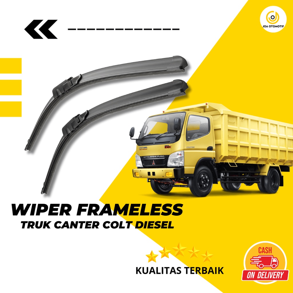 Wiper Truk Canter Colt Diesel - Wiper Mobil Truk Espasio - Wiper Mobil Truk Depan - Wiper frameless 
