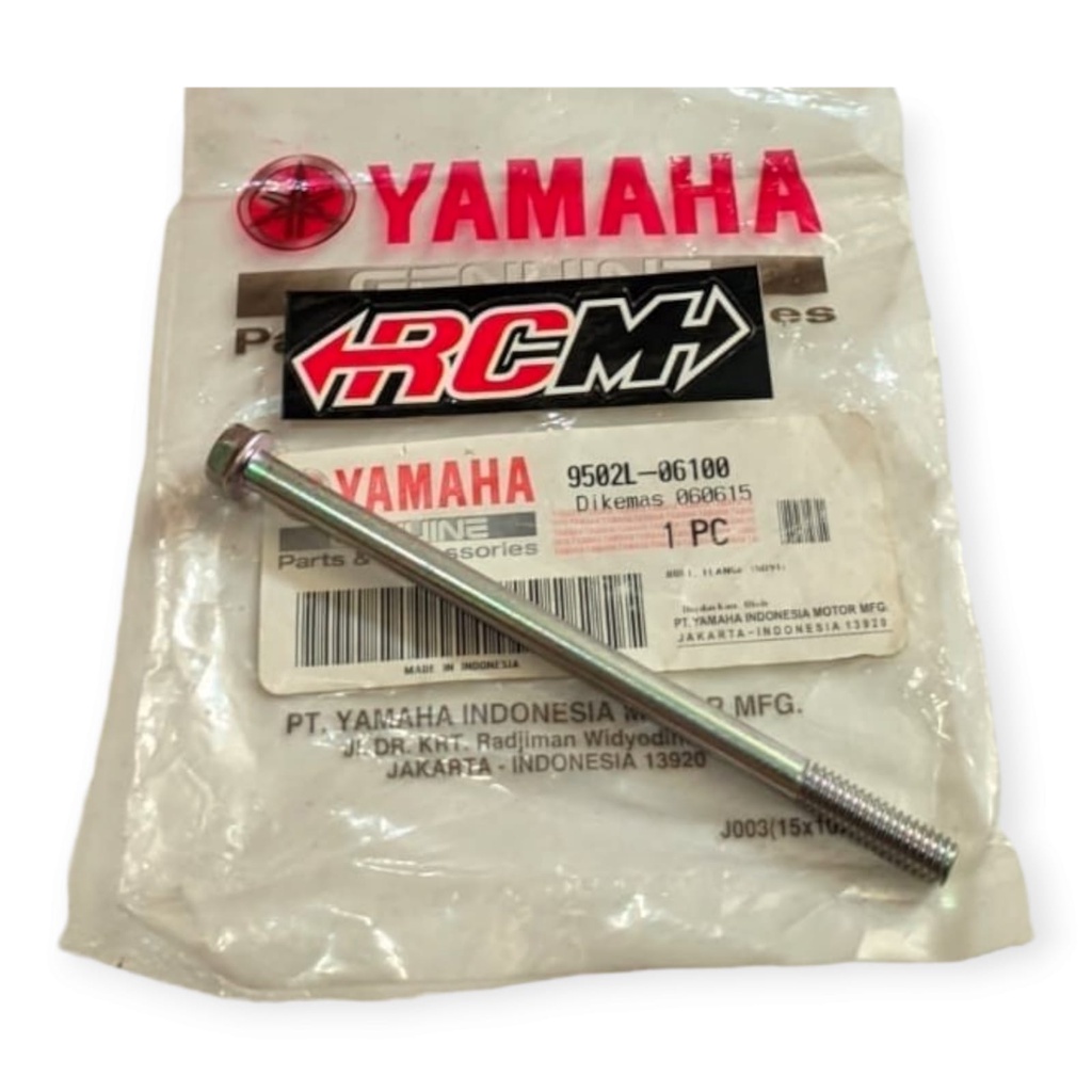 9502L-06100 BOLT FLANGE BAUT PANJANG FILTER OLI VEGA ZR JUPITER Z JUP Z ORI ORIGINAL YAMAHA YGP ASLI