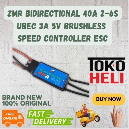 ZMR Bidirectional 40A 2-6s UBEC 3A 5V Brushless Speed Controller ESC