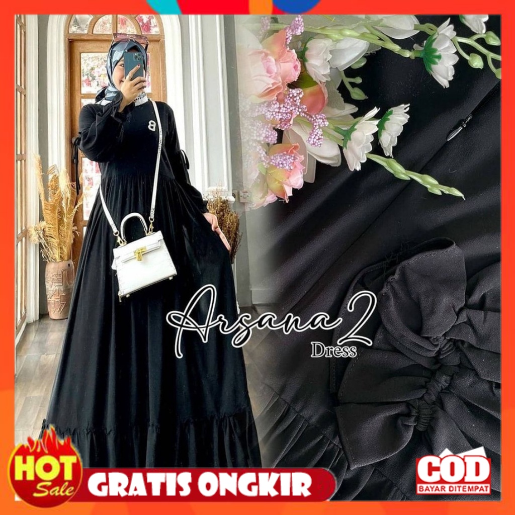 KAIN ADEM HALUS TEBAL / Belamara Neita Maxi Long Dress Gamis Resleting Depan Tali Pinggang Bahan Sif