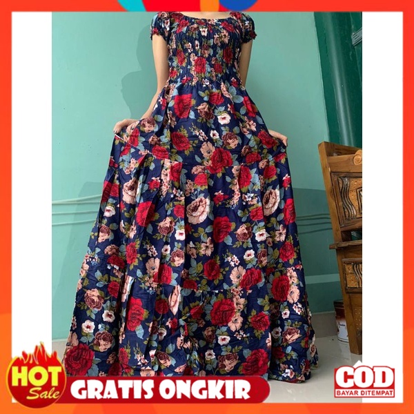 KAIN ADEM HALUS TEBAL / DASTER LONGDRESS LONG CANDA KERUT SMOKE STANDART DAN JUMBO 3XL