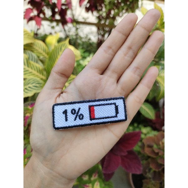 Bordir Bordir ( TINGGAL SETRIKA ) Iron Patch Bordir Premium Batrai Patch Iron Battery Keren Emblem B