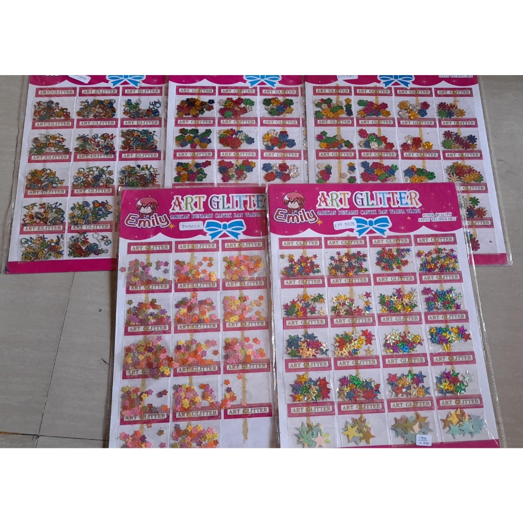 

2A. [TOSERBA_EMAK] - [ PER PCS ] ART GLITTER / PRAKARYA KERAJINAN / HIASAN KERAJINAN SEKOLAH