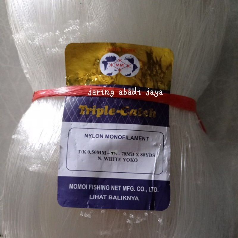 JARING IKAN MOMOI 7½ INCHI 0.50 MM 70MD/80YDS YOKO JARING IKAN TUNA IKAN KAKAP IKAN HIU