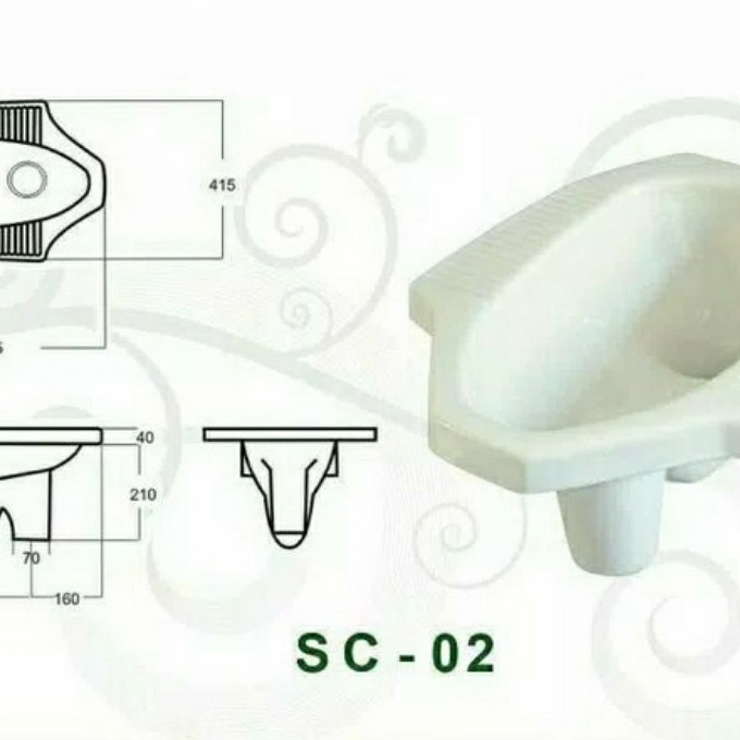 CLOSET JONGKOK FULL KRAMIK LEHER CORONG