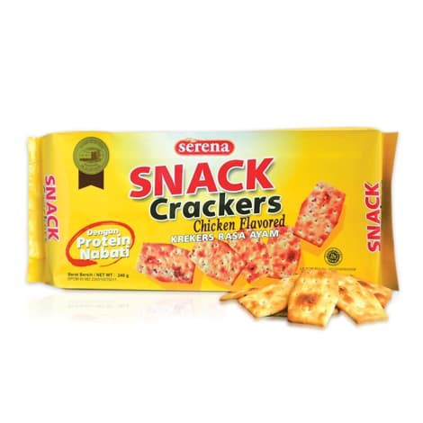 

Serena Snack Crackers Chicken Flavored / Krekers Rasa Ayam -Netto 210gr