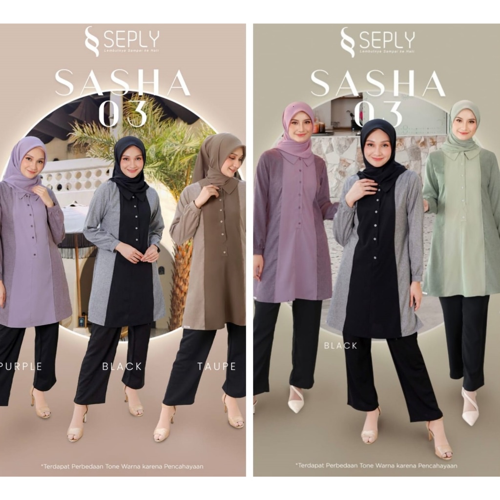 ATASAN SEPLY ORIGINAL SASHA 03 TAUPE SASHA 03 BLACK SASHA 03 PURPLE ATASAN DEWASA ATASAN SEPLY FASHI
