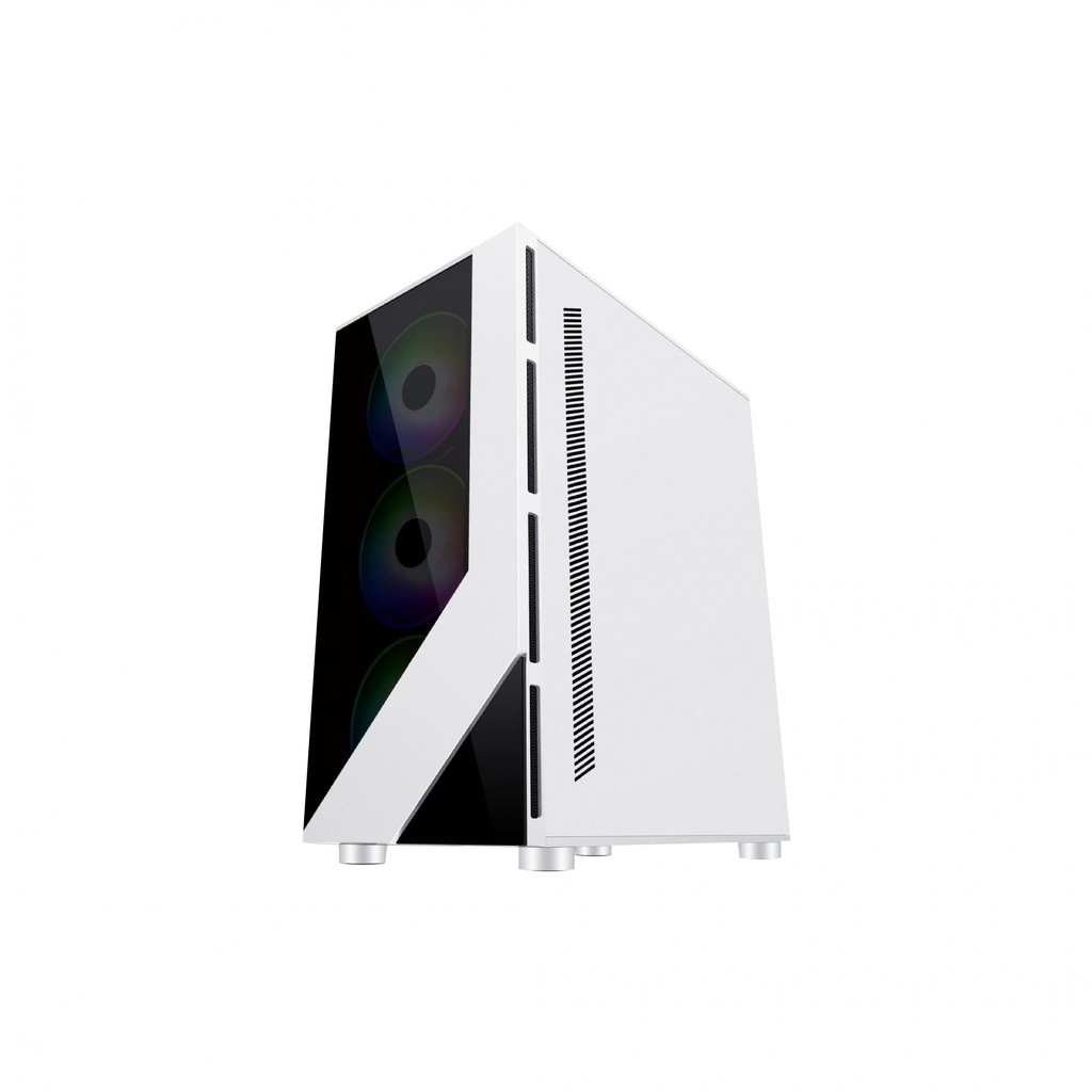 PC Case Enlight Rampage White with 4 Fan Auto RGB