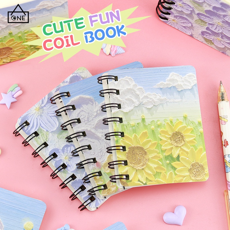 

COD❤️Notebook Mini Portabel Lucu Kartun Koil Berkat Bahasa Stationary