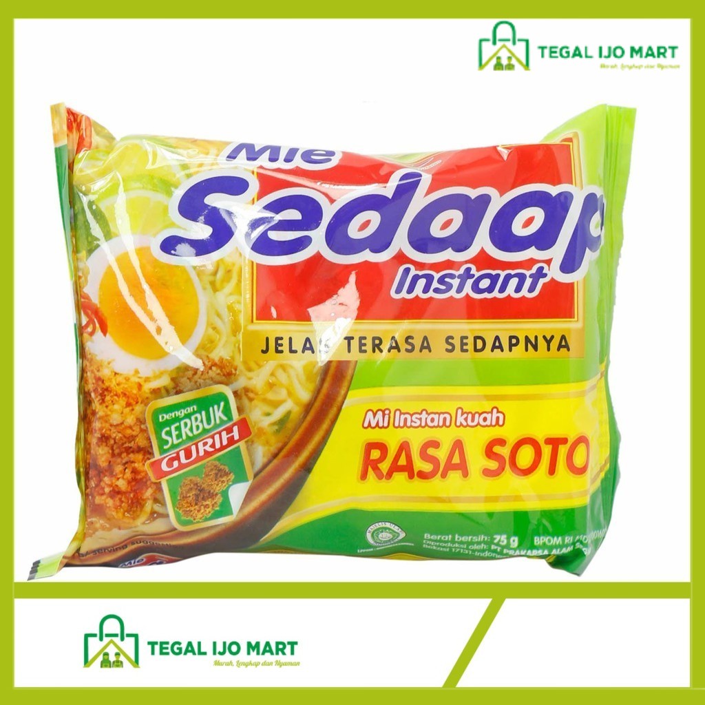 

Sedaap Mie Soto 75 Gr Mie Makanan Instan