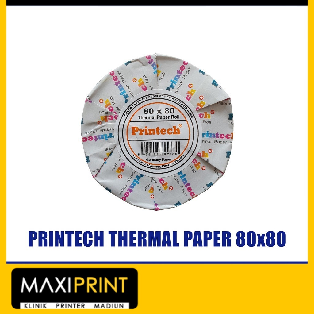 Printech Thermal Paper Roll (Kertas Thermal) 80 x 80 mm