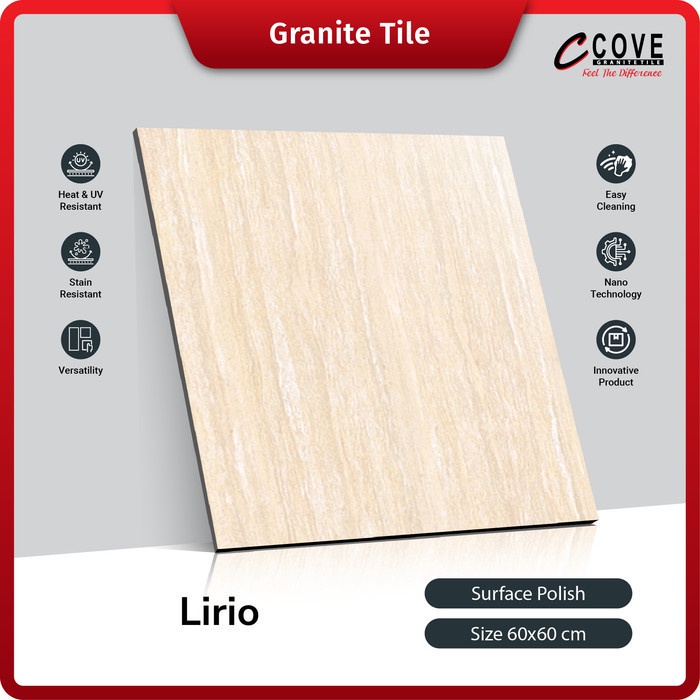 Cove Granite Tile Lirio 60x60 Granit / Keramik Lantai