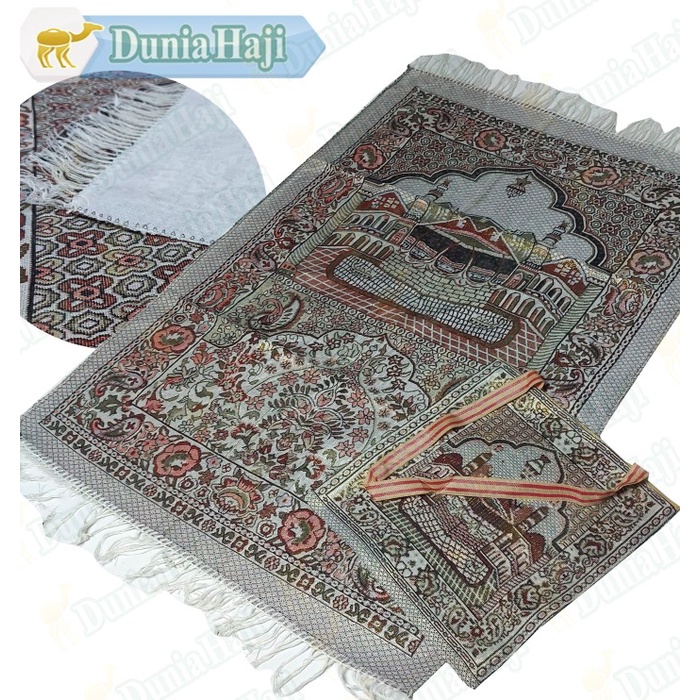 Sajadah Dewasa Travel Tas Satu Warna Traveling Tipis  Besar Turki