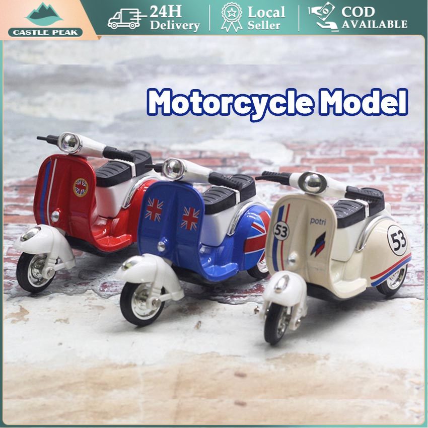 Diecast Vespa Miniatur Motor Vespa Klasik Jadul Unik