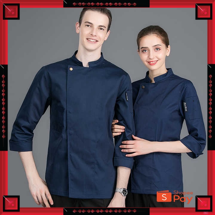 12.12 SERAGAM SALE / Baju Koki Chef Jacket chef uniform kitchen chef uniform Unisex