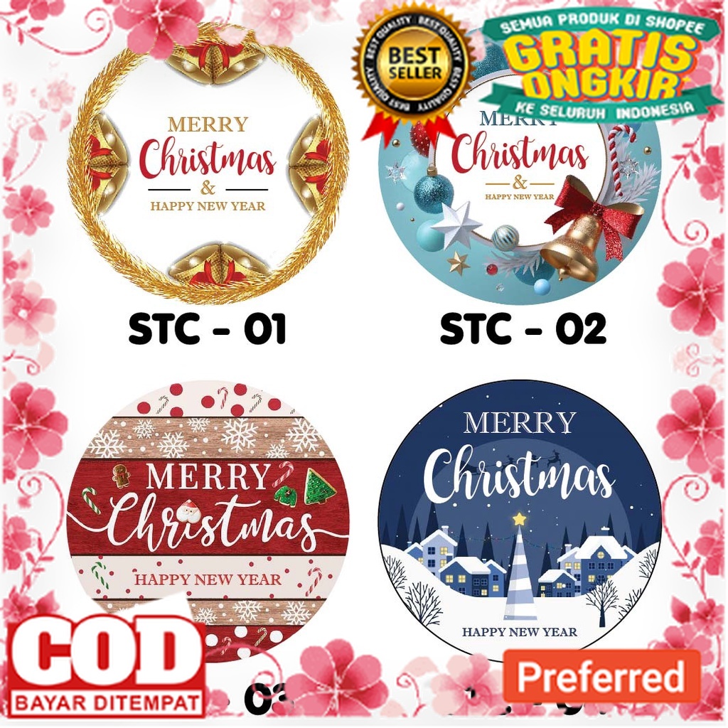 

Stiker Natal Merry Christmas Custom Teks// KOSTUM NATAL / POHON NATAL / AKSESORIS NATAL / HARI NATAL