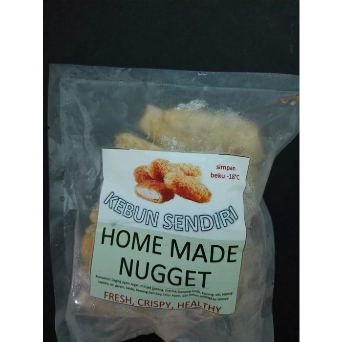 

Nugget Ayam Homemade Frozen Stik Premium Kemasan Vakum 250gr