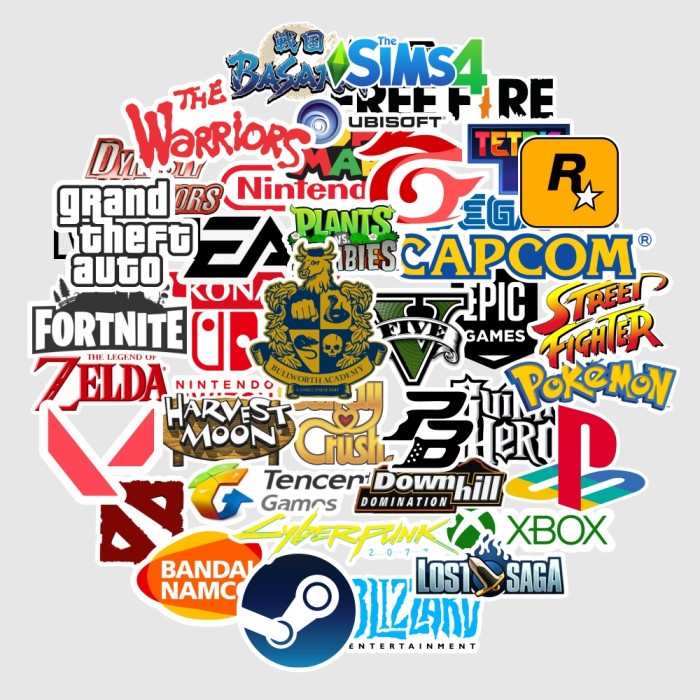 

✔V.NLN✔ - READY STOCK Sticker Tempel "Sticker Pack Games 40Pcs