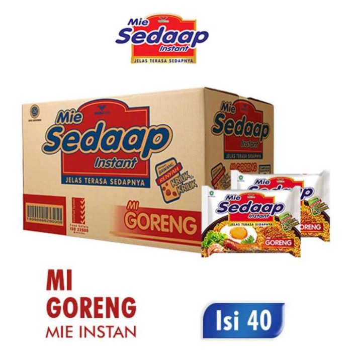 

Mie Sedaap Mie Instan Goreng 1 Dus 40 Pcs