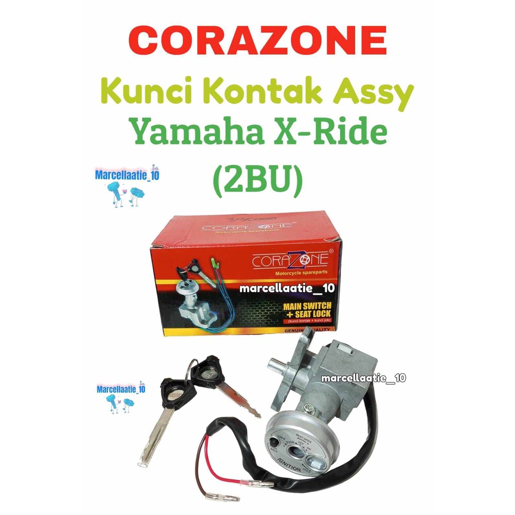 1 SET CORAZONE KUNCI KONTAK ASSY YAMAHA X-RIDE KUNCI KONTAK MURAH MOTOR XRIDE X RIDE MAIN SWITCH SEA