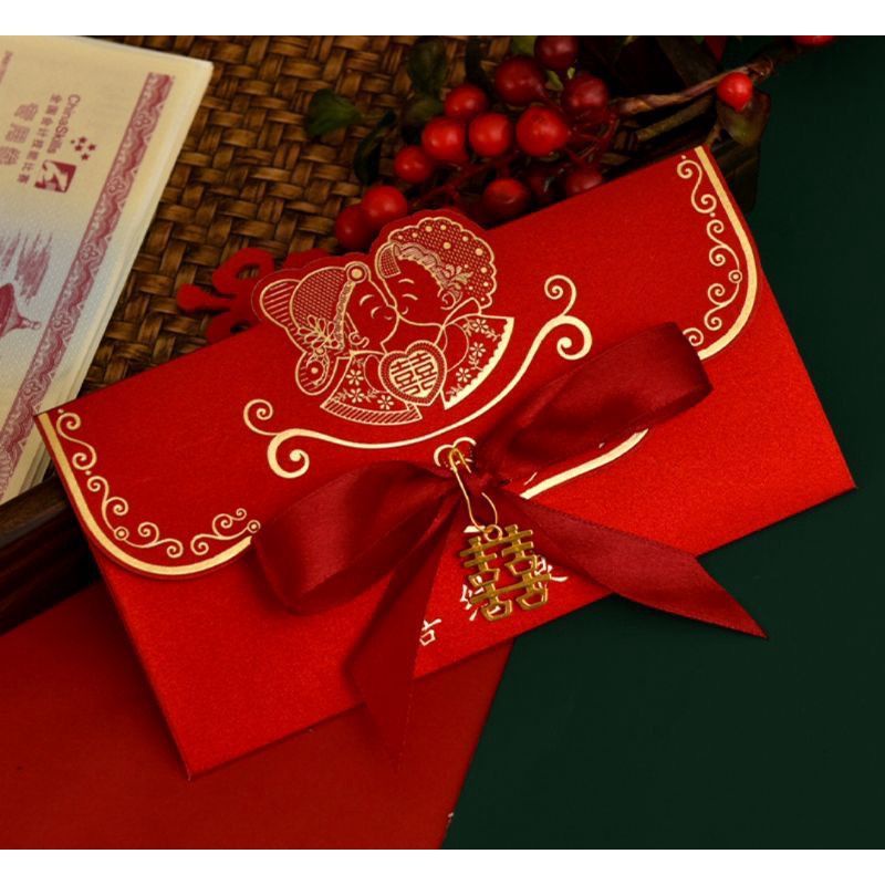 

ISI 2PCS - ANGPAO MARRIED - ANGPAO WEDDING PERNIKAHAN - ANGPAO KAWIN PREMIUM MEWAH - SANGJIT - ANGPAO SHUANG XI