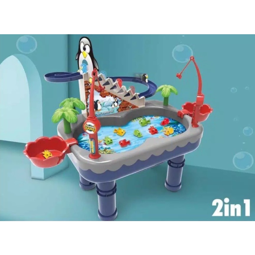 Mainan Anak Memancing Ikan Joy Penguin Fishing Game Pool Play Set Edukasi Sensori Motorik Montesori Kado Bekasi Jakarta Hobby And Toys