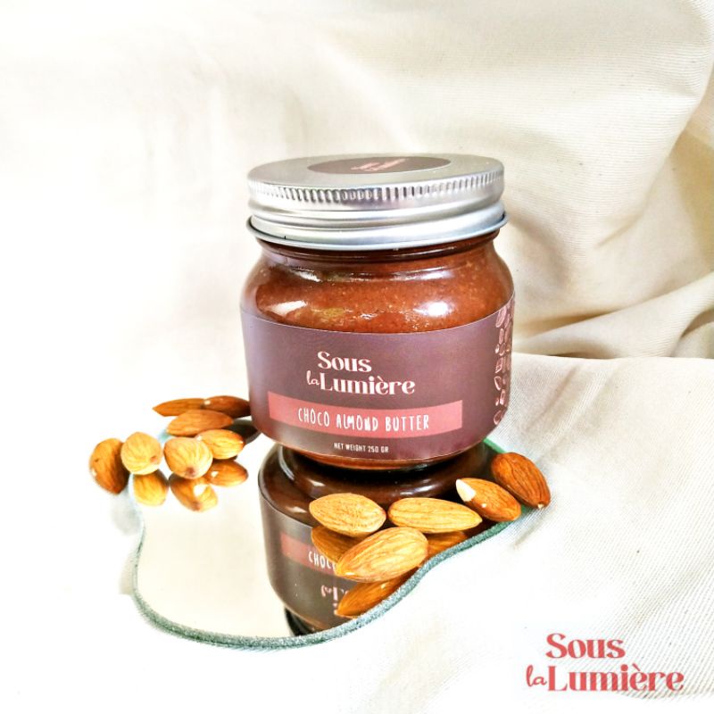 

COD Choco Almond Butter 250 gram Selai Almond Cokelat No Sugar Keto Vegan Diabetic DEBM Sous la Lumière