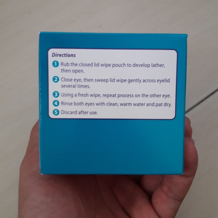 Systane Lid Wipes Box Eyelid Cleansing Wipes. Pembersih Mata Sterile