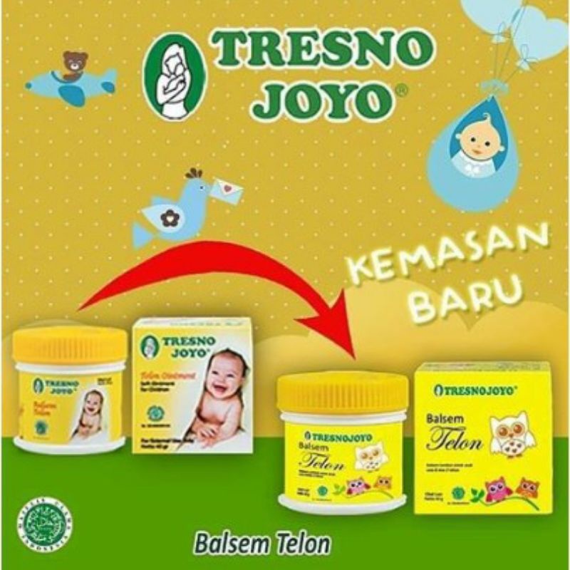 Balsem Telon Bayi dan Anak Tresno Joyo Balsem Lembut Untuk Batuk Pilek Anak Original Exp 2026