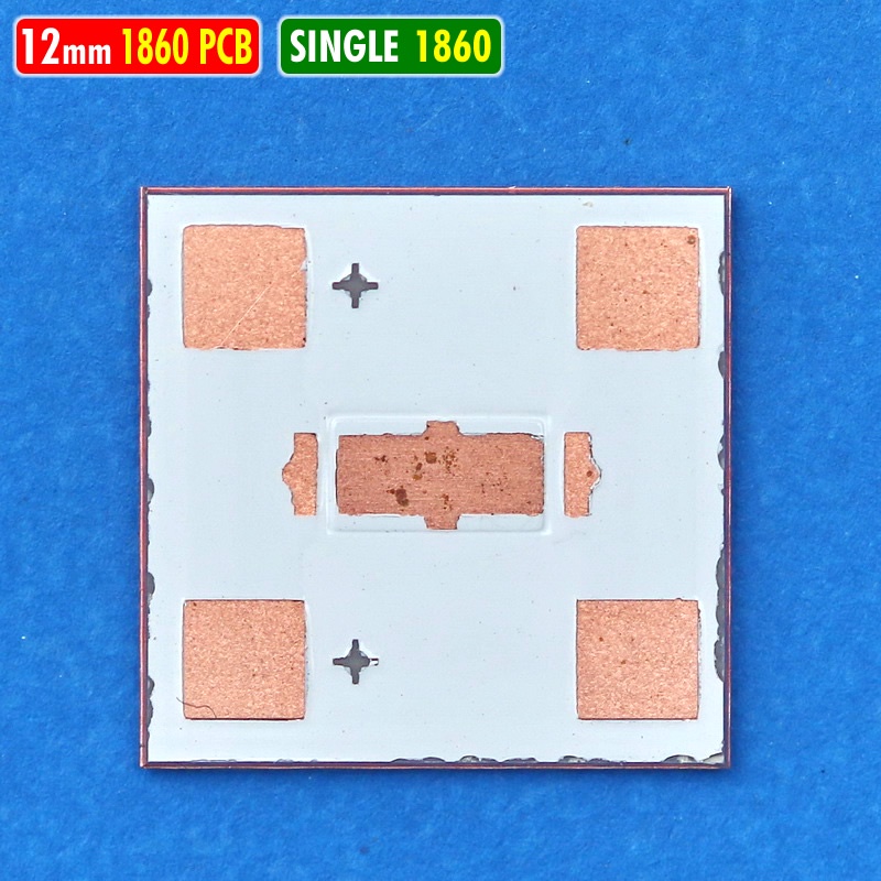 PCB 1860 12mm Tembaga Single MCP CSP LED Daymaker Jeep Harley Vespa