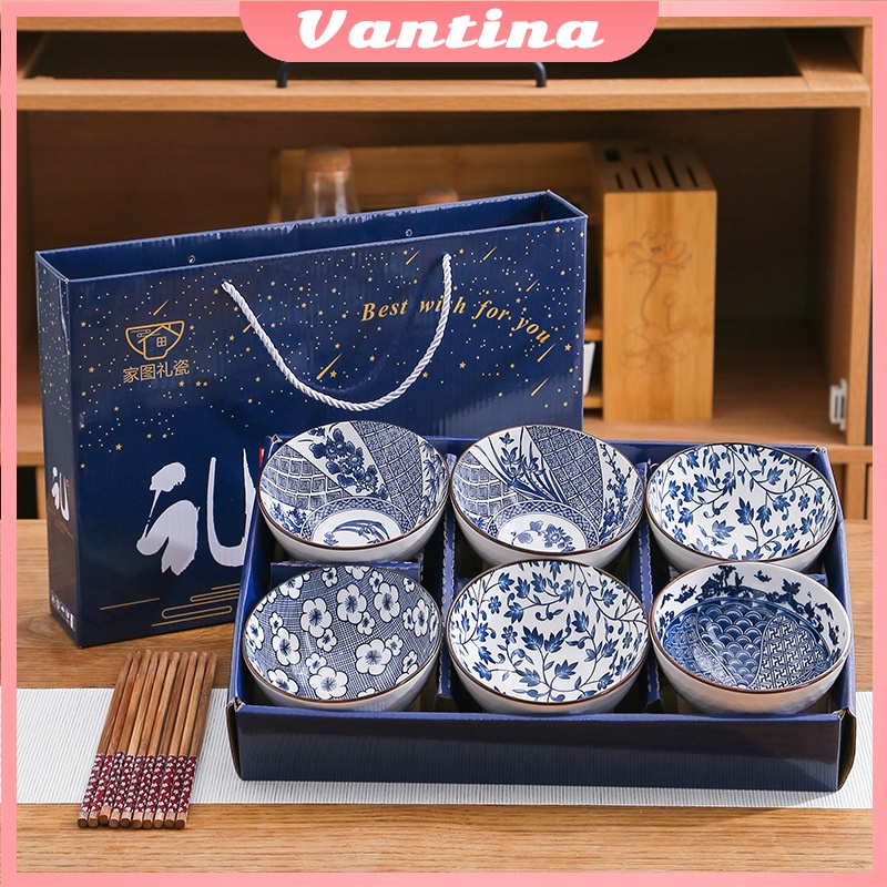 Mangkok set Hadiah Pernikahan premium peralatan makan porselen /Mangkok set keramik Souvenir Mangkok