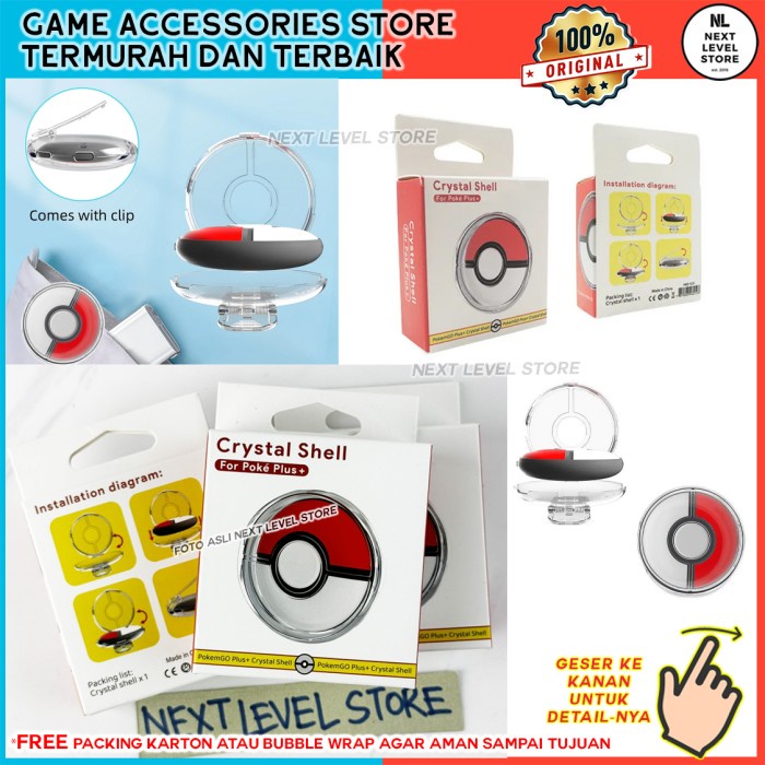 iPlay Pokemon Poke Go Plus + Crystal Hard Case Protective Cover HBS525