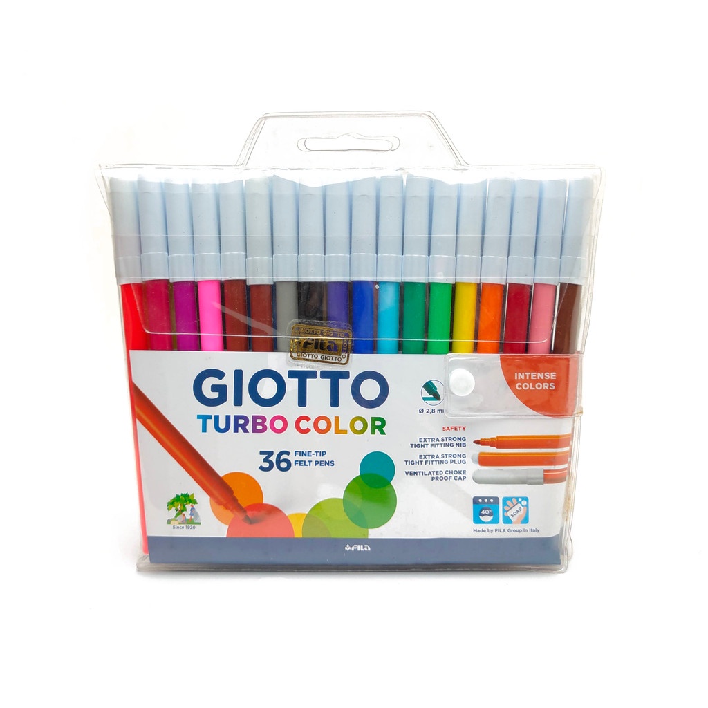 

[BMS Bekasi] Giotto Spidol Turbo Color with Wallet 36 Colors