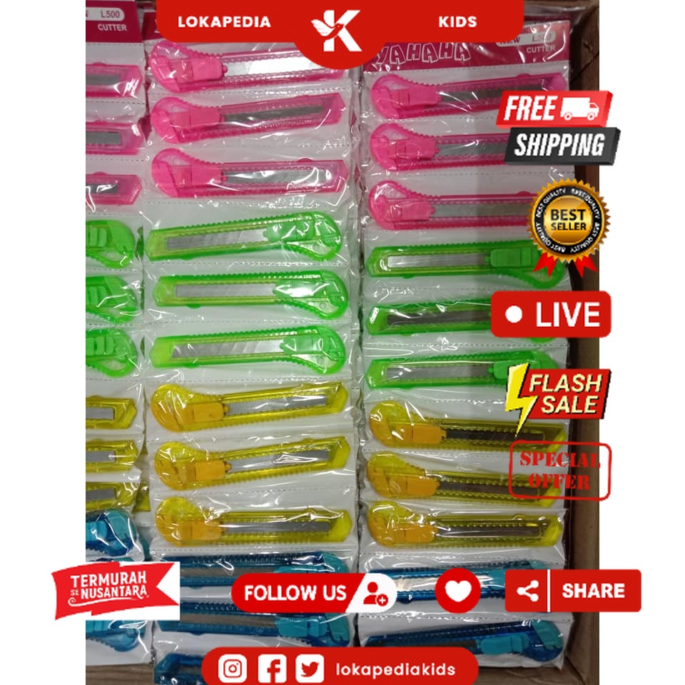 

(12 pcs) CUTTER BESAR / KECIL KATER MURAH BENING L 500 YAHAHA