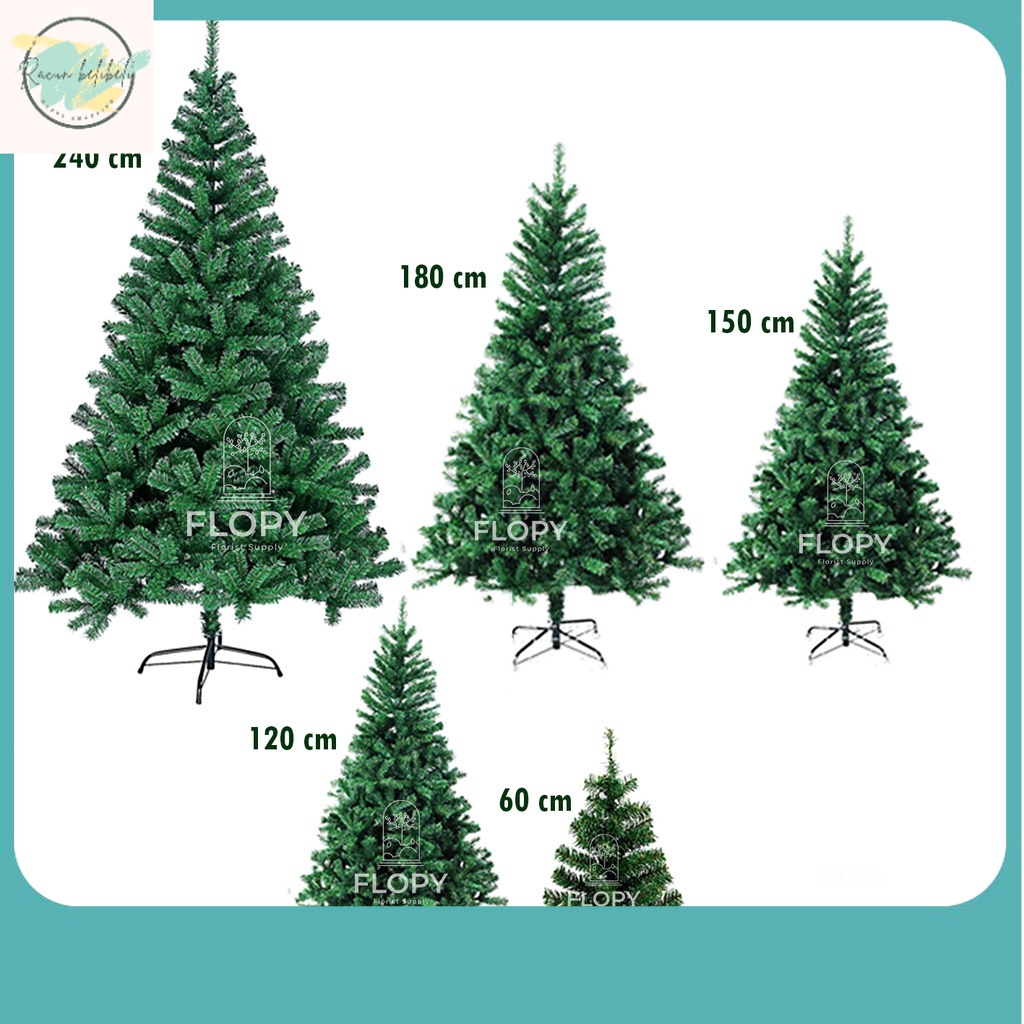 Pohon Natal Terbaru 2023 / [120 cm] Pohon Natal PVC Plastik Cemara Artificial /  Pohon Natal Hijau J
