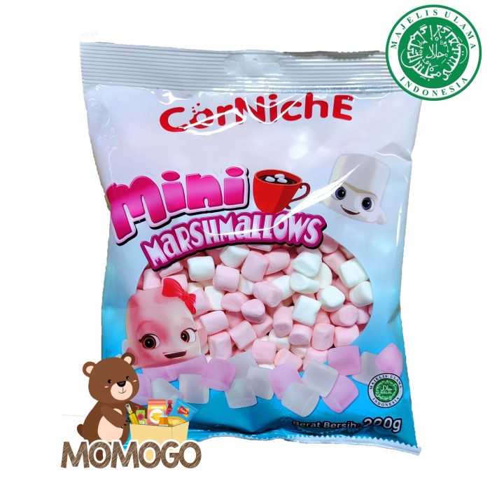 

[PROMO] CORNICHE MINI PINK & WHITE MARSHMALLOW 200GR