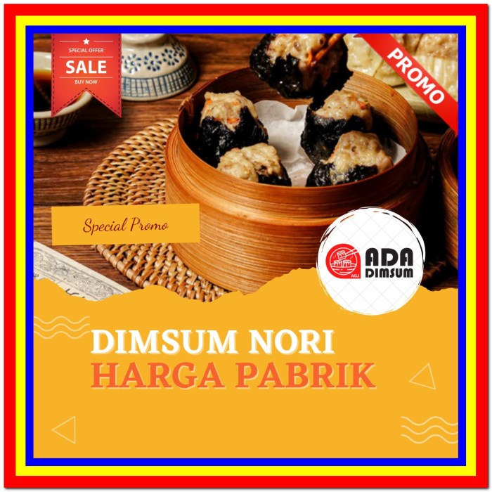 

[KUALITAS TERBAIK] Dimsum Nori Isi 50 pcs + Saos 50