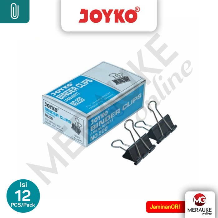 

Binder Klip JOYKO No. 200 (1 Box isi 12 Pcs)